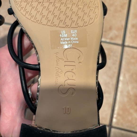 Circus by Sam Edelman Jay Block Heel Knotted Sandals Size 10 - Picture 8 of 10